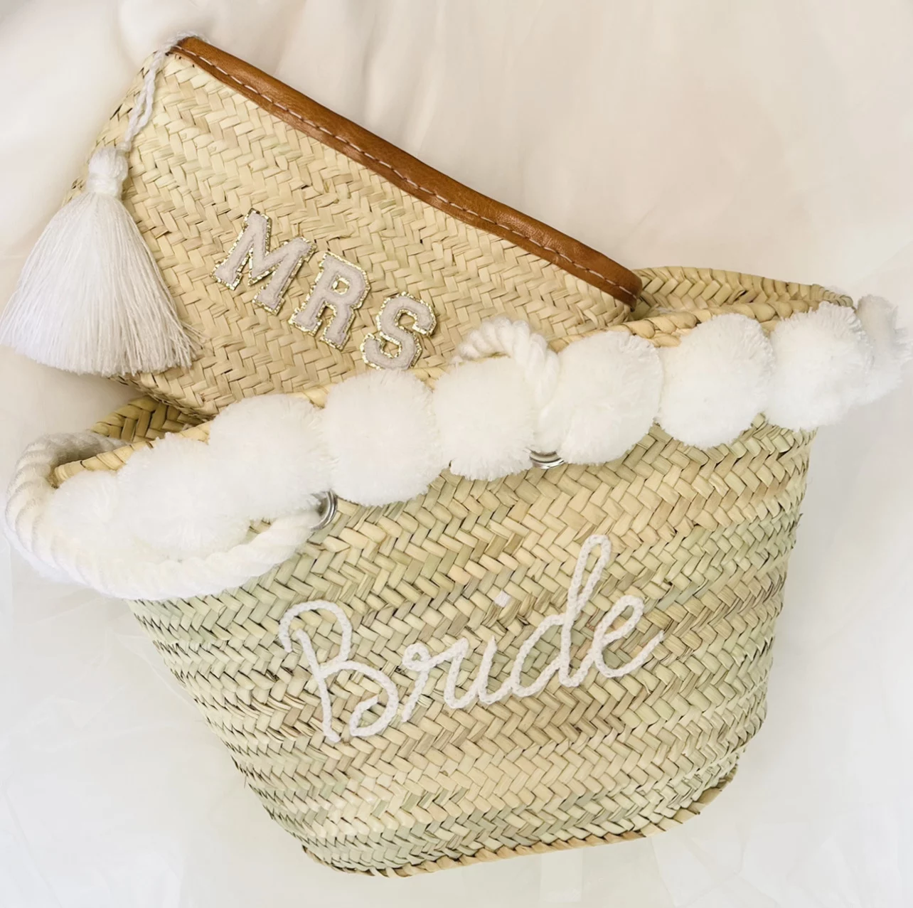 Bride Pom Pom Basket - Image 2